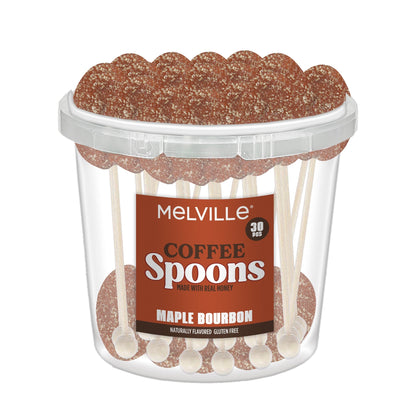 Coffee Spoons 30ct Bucket - Maple Bourbon