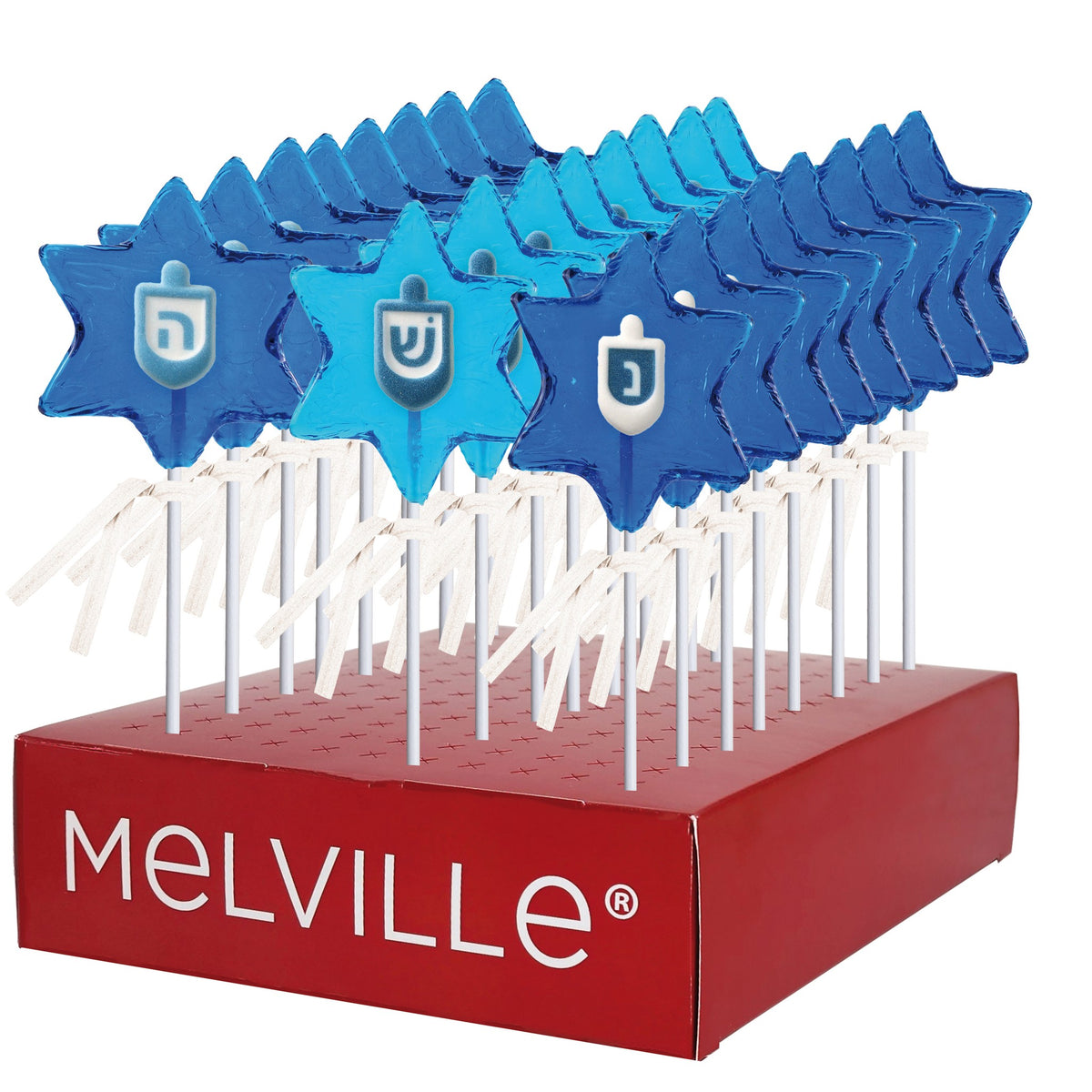 Hanukkah Lollipops - Star of David - Display Stand