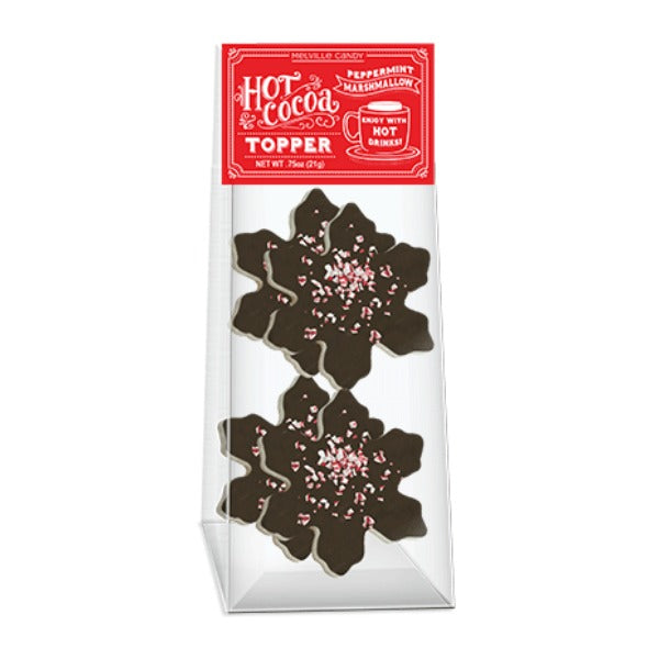Dark Chocolatey Peppermint Snowflake Marshmallows