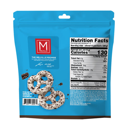 Cookies + Cream Mini Pretzels - Back Panel