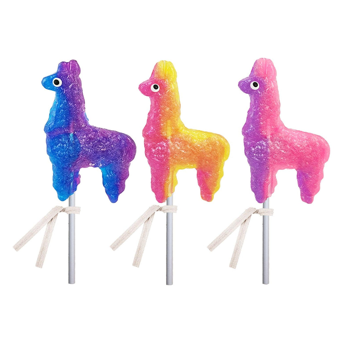 Glitter Llama Lollipops - Assorted - Bulk / New