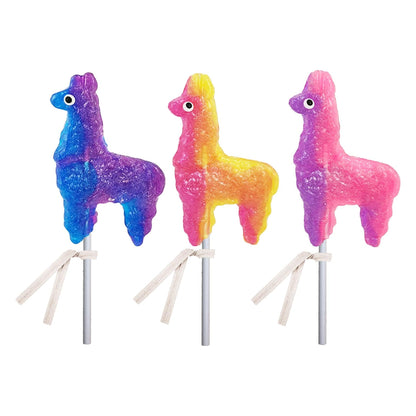 Glitter Llama Lollipops - Assorted - Bulk / New
