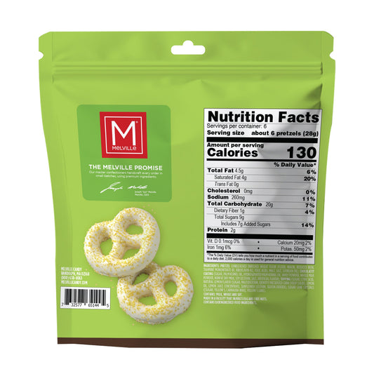 Lemon Mini Pretzels - Back Panel