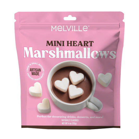 Mini Heart Marshmallows - Gusset Bag