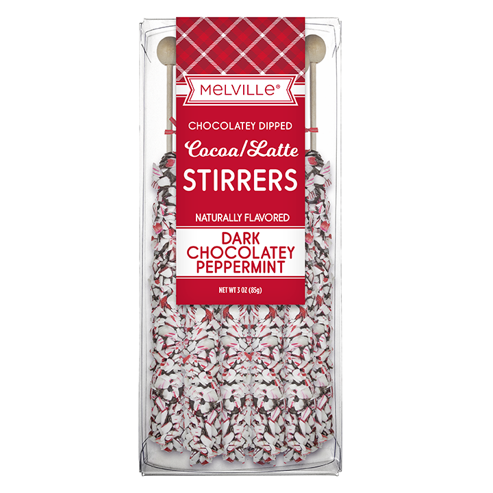 Peppermint Stirrers - Dark Chocolatey Coated