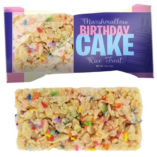 Indulgent Marshmallow Rice Treats - Birthday Cake