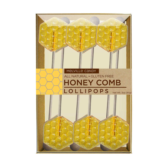 Honey Dippers & Stirrers - 6ct Gift Box - Honeycomb