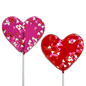 Confetti Heart Lollipops - Assorted