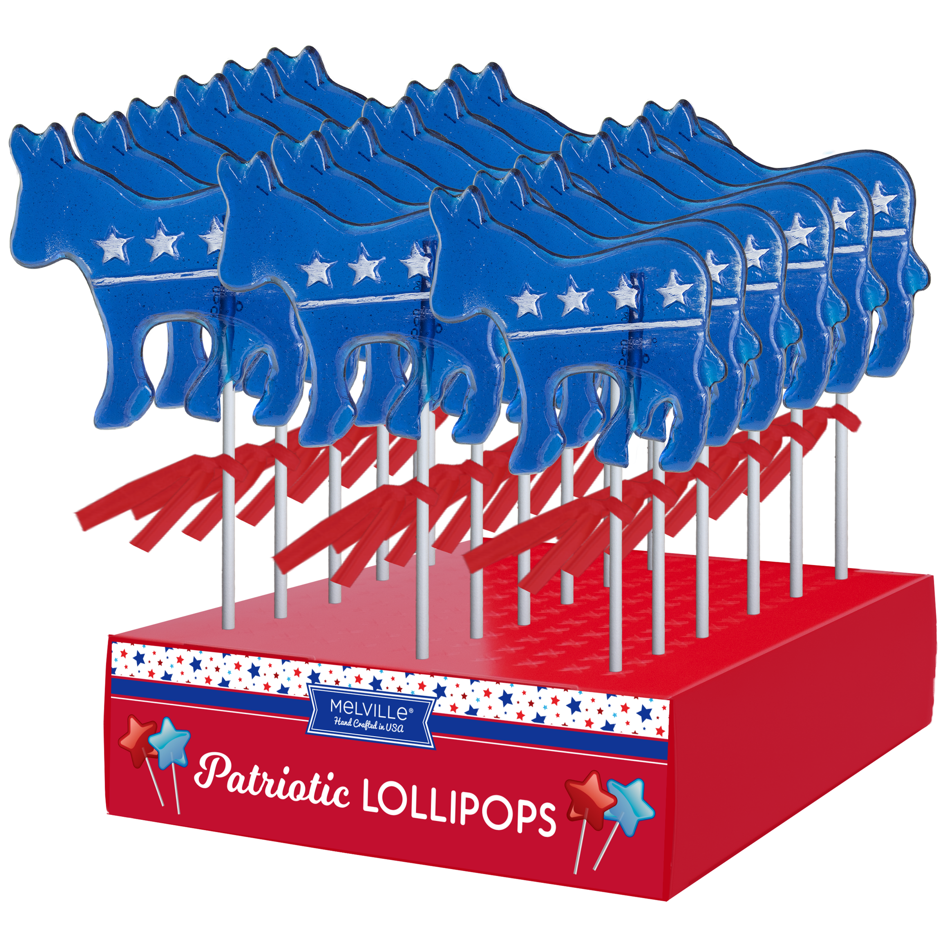 Political Donkey Lollipops | Hand-Poured – Melville Candy Wholesale