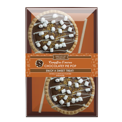S'more Milk Chocolatey Fudge Pie Pops