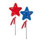 Patriotic Star Confetti Lollipops - Blue & Red