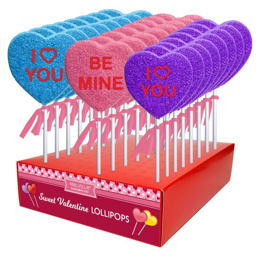 Conversation Heart Lollipops - Assorted