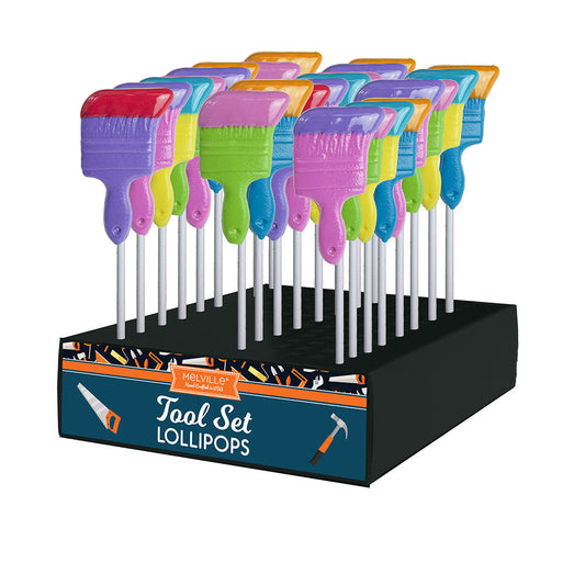 Dipped Paintbrush Lollipops - Assorted