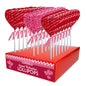 Chocolatey Drizzle Heart Lollipops - Red & Pink