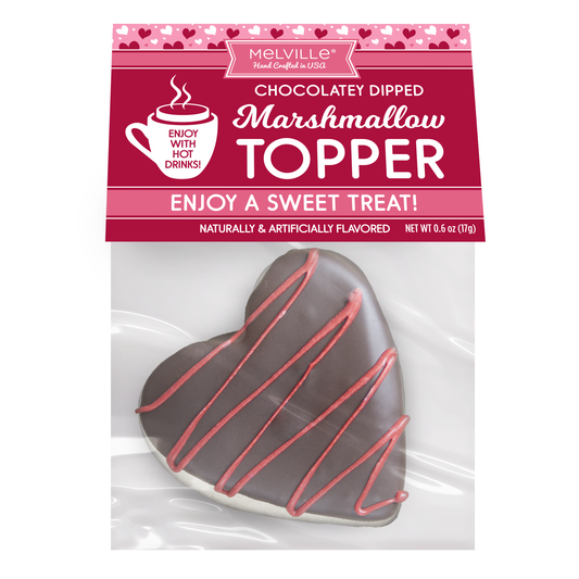 Chocolatey Heart Marshmallow Toppers