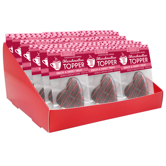 Chocolatey Heart Marshmallow Toppers