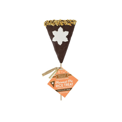Rice Treat Pie Pops, Pumpkin & Chocolatey Cream