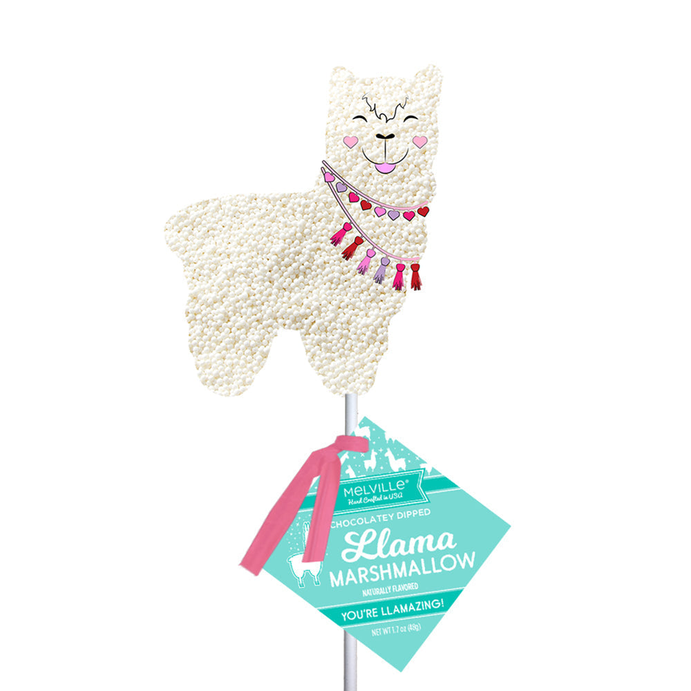 Llama Marshmallow Pops