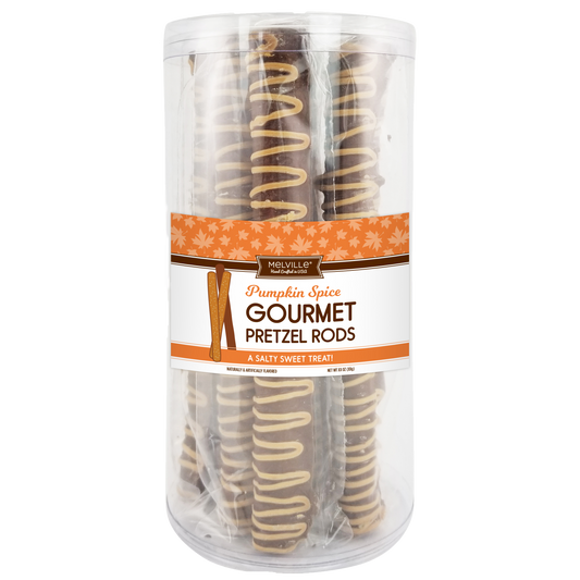 Chocolatey Coated Pretzel Rods - Pumpkin Spice