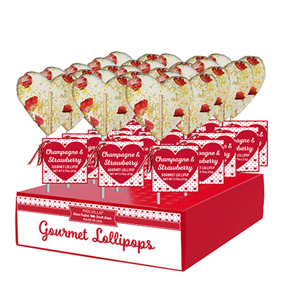 Gourmet Cocktail Lollipops - Strawberry Champagne