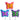 Sanded Butterfly Lollipops - Pink, Blue, Purple