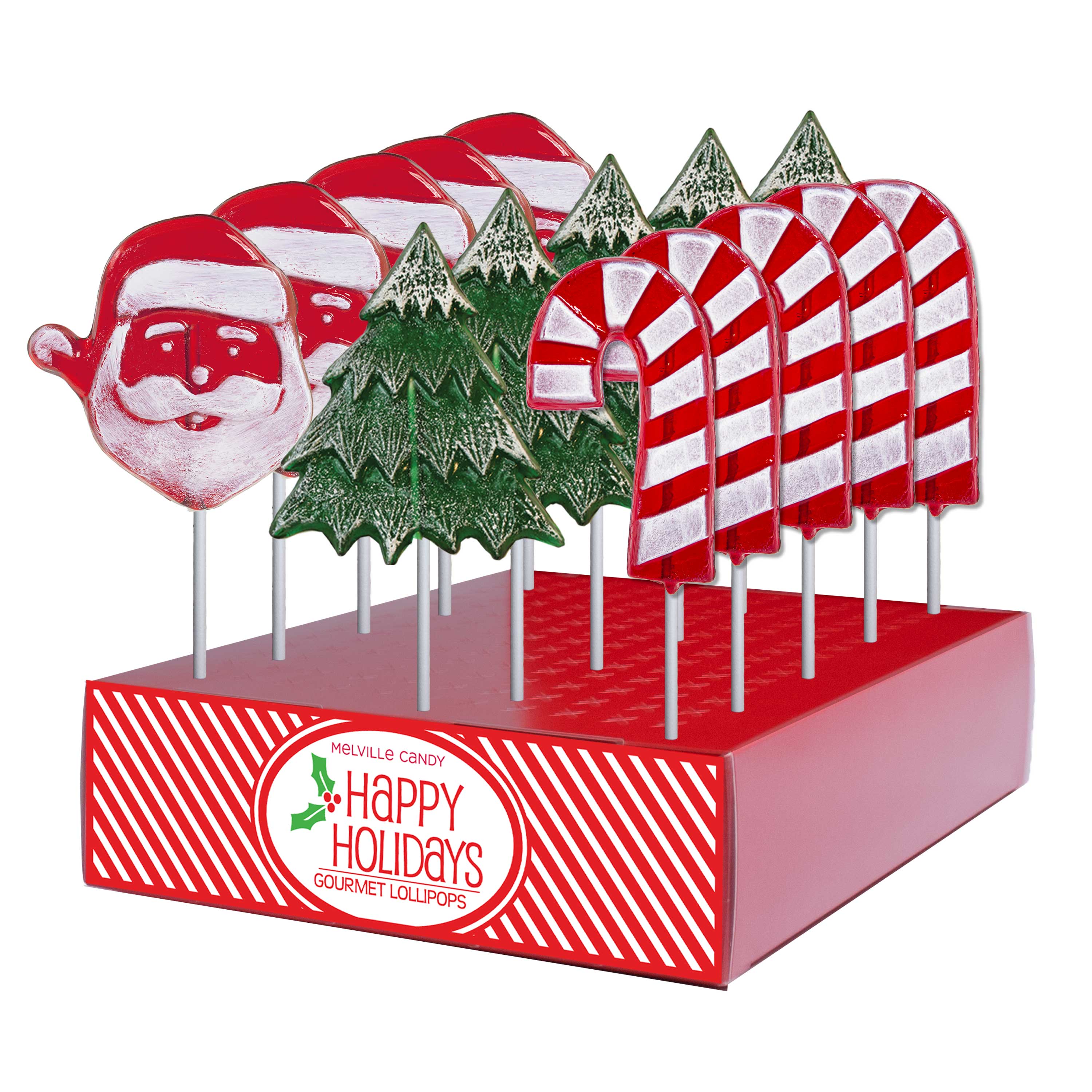 Frosted Holiday Workshop Lollipops - Assorted by Melville Candy Company ...