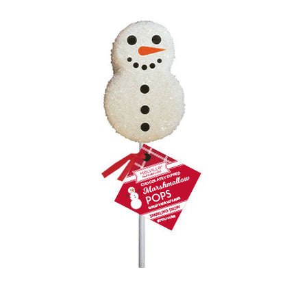 Sugar Crystal Snowman Marshmallow Pops